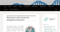 Desktop Screenshot of cigene.no